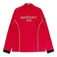 サイズ：M AND PER SE アンパスィ  ハイネック長袖 Tシャツ  レッド系 [240101582409] ゴルフウェア レディース ストスト