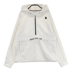サイズ：M AND PER SE アンパスィ  ハーフジップ パーカー  ホワイト系 [240101582426] ゴルフウェア レディース ストスト