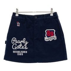 サイズ：00 PEARLY GATES パーリーゲイツ  ストレッチスカート 25周年  ネイビー系 [240101582784] ゴルフウェア レディース ストスト