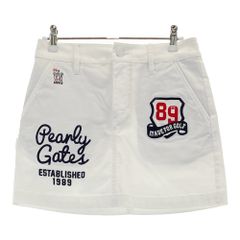 サイズ：00 PEARLY GATES パーリーゲイツ  ストレッチスカート 25周年  ホワイト系 [240101582785] ゴルフウェア レディース ストスト
