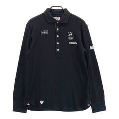 サイズ：5 MASTER BUNNY EDITION マスターバニーエディション  長袖ポロシャツ  ブラック系 [240101583198] ゴルフウェア メンズ ストスト