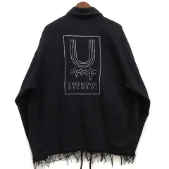 undercover アンダーカバー　ほつれコーチジャケット UC2E9212 アンダーカバー ほつれ コーチジャケット ブラック 復刻 35周年 黒
