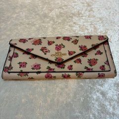 COACH 花柄 レザー レディース 長財布 9794 - メルカリ