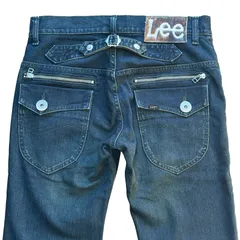 LEE COWBOY 08269 スリム ストレートデニム シンチバック フラップバックポケット 濃紺 ダークネイビー サイズ30 メンズM リーカウボーイ