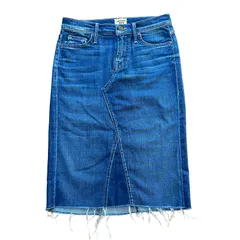 MOTHER x ロンハーマン コラボ RAKUCHIN 5 POCKET KNEE SKIRTデニム スカート ブルー サイズ24 レディースXS マザーのサムネイル