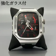 GimelZayin ブラック シルバー★アップルウォッチ ラバーベルト カバー　ステンレス アルミニウム ケース 49mm ウルトラ　ultra ultra2 ultra3 メンズ レディース Apple Watch バンド