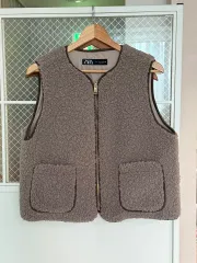 ザラ フリース ベスト ZARA