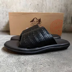 ISLAND SLIPPER x BEAMS 別注 Croco Shower Sandal ブラック 26cm アイランドスリッパ ビームス クロコ型押し シャワーサンダル PB705BS 新品同様タグ付きのサムネイル