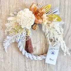 シンプルで大人可愛い新春リース✳︎ 日常に寄り添うナチュラルお正月飾り