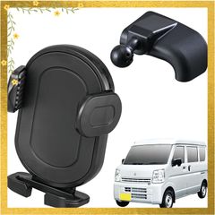 【迅速発送】セイワ(SEIWA) 車種専用品 車種専用品 スズキ エブリイ（DA17V) / エブリイワゴン（DA17W)専用 スマートフォンホルダー IMP370 専用マウント＆スマホホルダーセット 専用設計 工具不要 簡単取り付け【適合車種】日産 NV 0