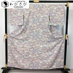 名古屋帯 塩瀬 作家物 格子に梅 金彩 裏葉色 O-5048 - メルカリ