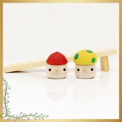 おもちゃのこまーむ　どんぐりの坂（小）セット（どんぐりころころ１、どんぐりきのこ１、どんぐりの坂小１）【木製玩具】日本製 0