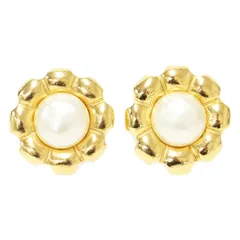 CHANEL シャネル | フラワーモチーフ パール イヤリング | 両耳用 | ヴィンテージ | ゴールド | ブランド ジュエリー アクセサリー ファッション アイテム【レディース】【中古】