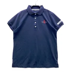 サイズ：1 PEARLY GATES パーリーゲイツ 30周年 半袖ポロシャツ  ネイビー系 [240101557656] ゴルフウェア レディース ストスト