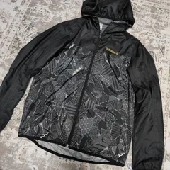 アディダス　ADIDAS　M　ウインドブレーカー　ブルゾン　ジャケット　ブラック　ランニング　スポーツウェア　中古　古着