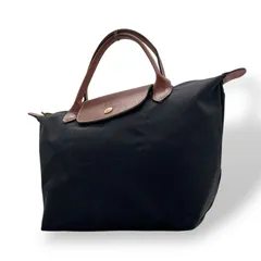 ロンシャン LONGCHAMP ル・プリアージュ トートバッグ Sサイズ ブラック黒 ブラウン 茶色 ナイロン レザー 折りたたみ 軽量 U17
