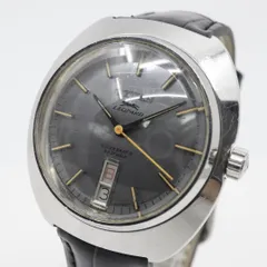 シチズン CITIZEN レオパード スーパー ビート8 自動巻き 腕時計 Ref.4-720431 1970年代 ステンレススチール ブルー×ゴールド レザー 23石 メンズ G4