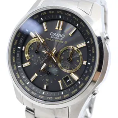 【美品/稼働品】カシオ リニエージ 腕時計 LIW-M610TDS 電波ソーラー チタン サファイアガラス メンズ ブラック ゴールド アナログ ワールドタイム MULTI BAND 6 ウェーブセプター ビジネス 軽量 G10