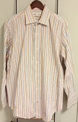 BANANA REPUBLIC マルチカラー ストライプシャツ L
