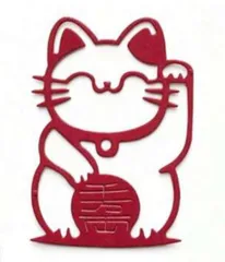 カッティングダイ　招き猫　コラージュ　スクラップブッキング　グリーティングカード　3790