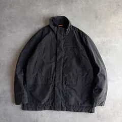 90s〜00s/Timberland/ティンバーランド/マウンテンジャケット/シェルドジャケット/裏フリース/中綿/スタンドカラー/立ち襟/ロゴ刺繍/ソリッド/マルチポケット/XL/ブラック/黒/jmaple