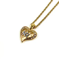 NINA RICCI ニナリッチ ネックレス  ハート ラインストーン レディース ゴールド系