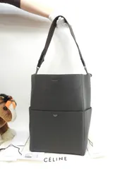 セリーヌ サングルバケット トゴレザー 灰 ホーボーバッグ セミショルダーバッグ 極美品@S-SL-3187のサムネイル