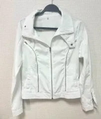 ヴィンテージ y2k 白 ジャケット ジップアップ