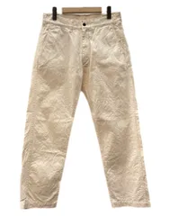 コムデギャルソン COMME des GARCONS HOMME WORK PANTS ワーク パンツ ジップフライ トラウザーズ 白 無地 HM-P018 ボトムスその他 ホワイト Sサイズ 104MB-399のサムネイル
