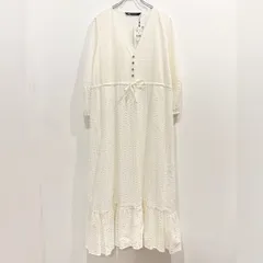 新品未使用 ZARA ワンピース 刺繍 ドット 【送料込み】