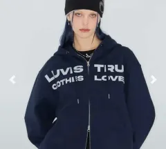 LUVISTRUE ベーシック フードジップアップ 白