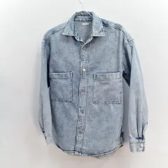 GU / ウォッシュドシャツデニム