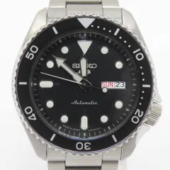 SEIKO セイコー 5スポーツ 4R36-07G0 裏スケルトン 自動巻き 腕時計 ※中古　