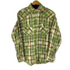 リーバイス Levis MADE IN USA チェック ウェスタンシャツ メンズ JPN：L 