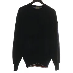 モンクレール MONCLER MAGLIONE TRICOT GIROCOLLO ニット セーター ウール 長袖 クルーネック ロゴ ワッペン M 紺 ネイビー C20919022600 99750 /XZ ■GY18