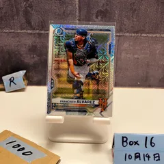 2021 Bowman Chrome Francisco Alvarez New York Mets Mojo Refractor Parallel カード