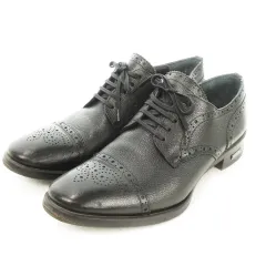 ディースクエアード DSQUARED2 ビジネスシューズ レザー レースアップ メダリオン ロゴ 42 27cm 黒 ブラック /AO4 ■GY19のサムネイル