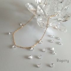 モルガナイト ファセットロンデル ステーションネックレス - メルカリ