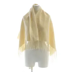 ジバンシィ GIVENCHY 大判ストール マフラー フリンジ ロゴ カシミヤ アイボリー ■GY18 /MQのサムネイル