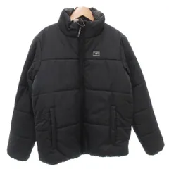 クイックシルバー QUIKSILVER タグ付き 中綿ジャケット M ロゴ ジップアップ ショート丈 黒 ブラック QJK236901 /AEのサムネイル