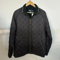 @送料無料※メルカリshop取引では対象外@ ポロラルフローレン 起毛 キルティングジャケット M