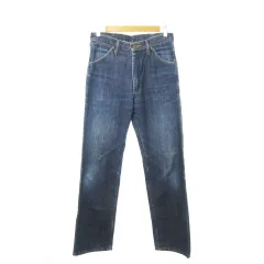 ラングラー WRANGLER 11MWZ デニムパンツ ジーンズ ストレート ハイウエスト ウォッシュ加工 30 青 ブルー /MN19 ■GY12