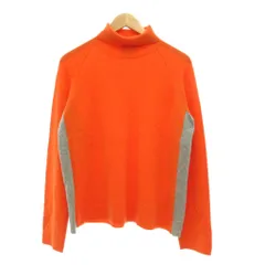 INHALE EXHALE ニット セーター 長袖 タートルネック カシミヤ100 48 オレンジ /UO