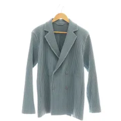 オムプリッセイッセイミヤケ HOMME PLISSE ISSEY MIYAKE TAILORED PLEATS 1ジャケット テーラード ダブル プリーツ ブルー /HK ■OSのサムネイル