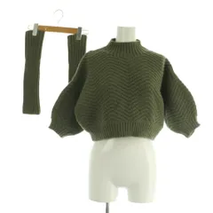 スナイデル SNIDEL クロップドハイネックアームウォーマーニットプルオーバー ONE カーキ /MY ■OS