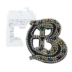 ランバンオンブルー LANVIN en Bleu カラフルビーズブローチ 黒のサムネイル