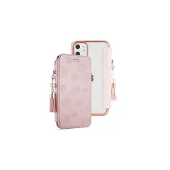 アイフォン16 手帳ケース 花柄 おしゃれ クリア 2024モデル ワイヤレス対応 タッセル付き マグネット不使用 押し型 6.1インチ iphone16 スマホカバー 手帳型 ミラー付き 多機能 カード収納付き iphone16 手帳型レザーケース シンプル