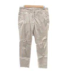 ザラ ベーシック ZARA BASIC テーパードパンツ アンクル丈 6 M 茶色 ブラウン /HO42