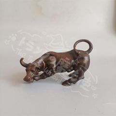 New Year's Gift: Ox Figurine, Good Luck Feng Shui, Wealth-Bringing Ornament, Craft, Artwork, CZW1207P669