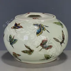 絵パステル九桃蓋缶 茶筒 景徳鎮 陶磁器 装飾品 現代工芸品 美術品 置物 2026年最新】景徳鎮 蝶の人気アイテム - メルカリ
